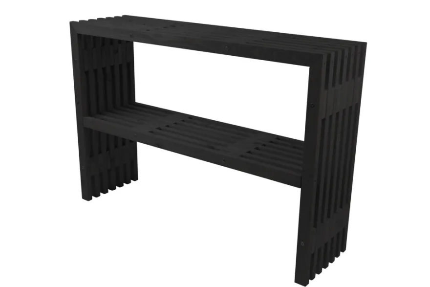 Plantebord svart 115 × 32 × 80 cm