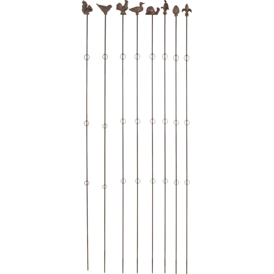 Plantestøtte rett m/figur 180 cm