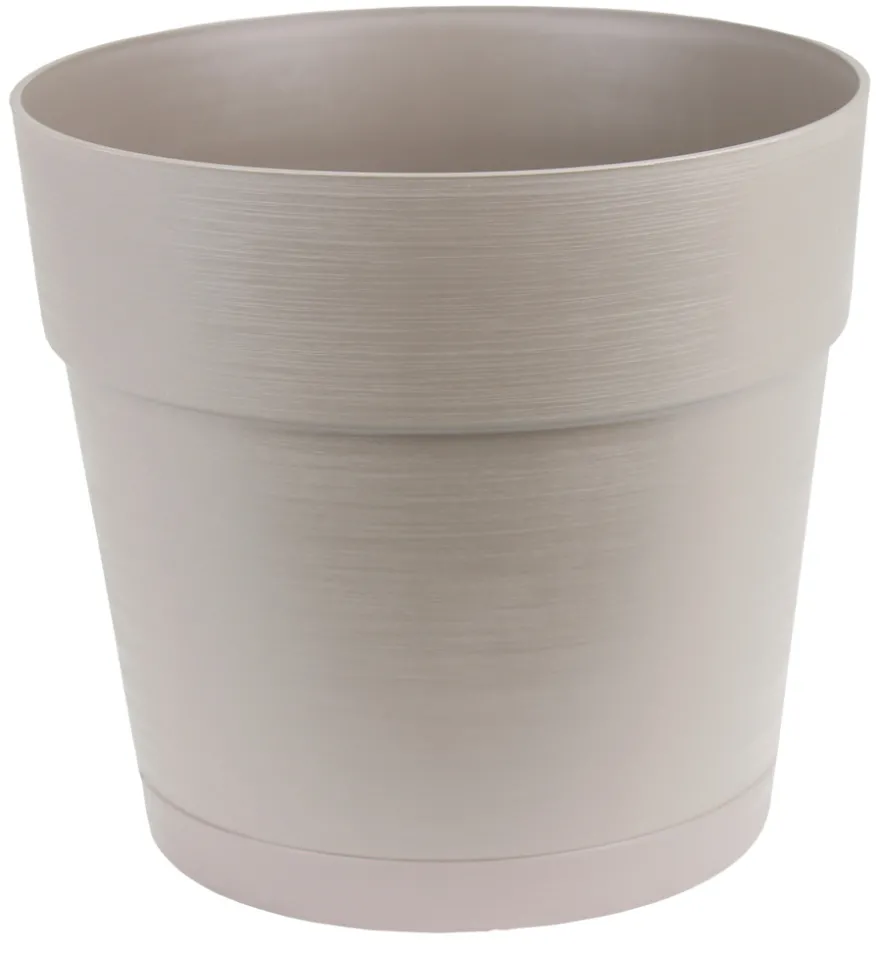 Plastpotte varm grå Ø38 cm