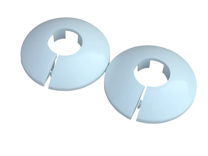 Plastrosett 3/8" hvit - 2 stk.