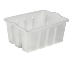 Plast1 stablekasse klar/grå - StackBox 13