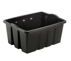 Plast1 stablekasse svart StackBox 13