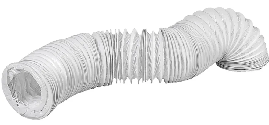 PVC flexslange Ø102 mm x 1 meter hvit