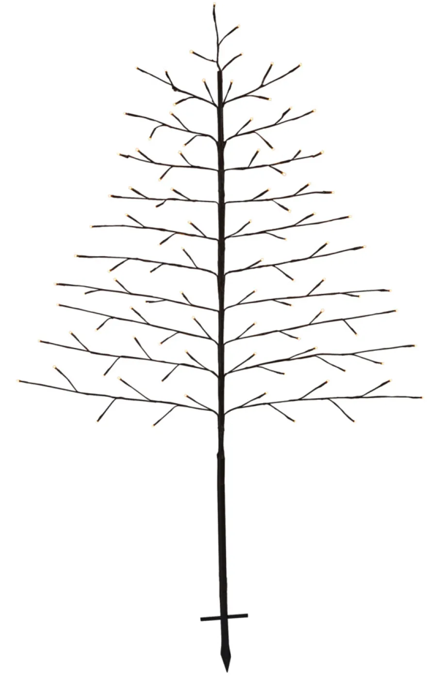 Pyntetre med 96 LED-pærer H150 cm