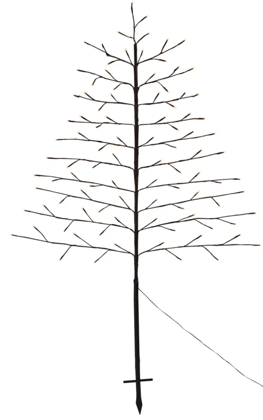 Pyntetre med 96 LED-pærer H150 cm