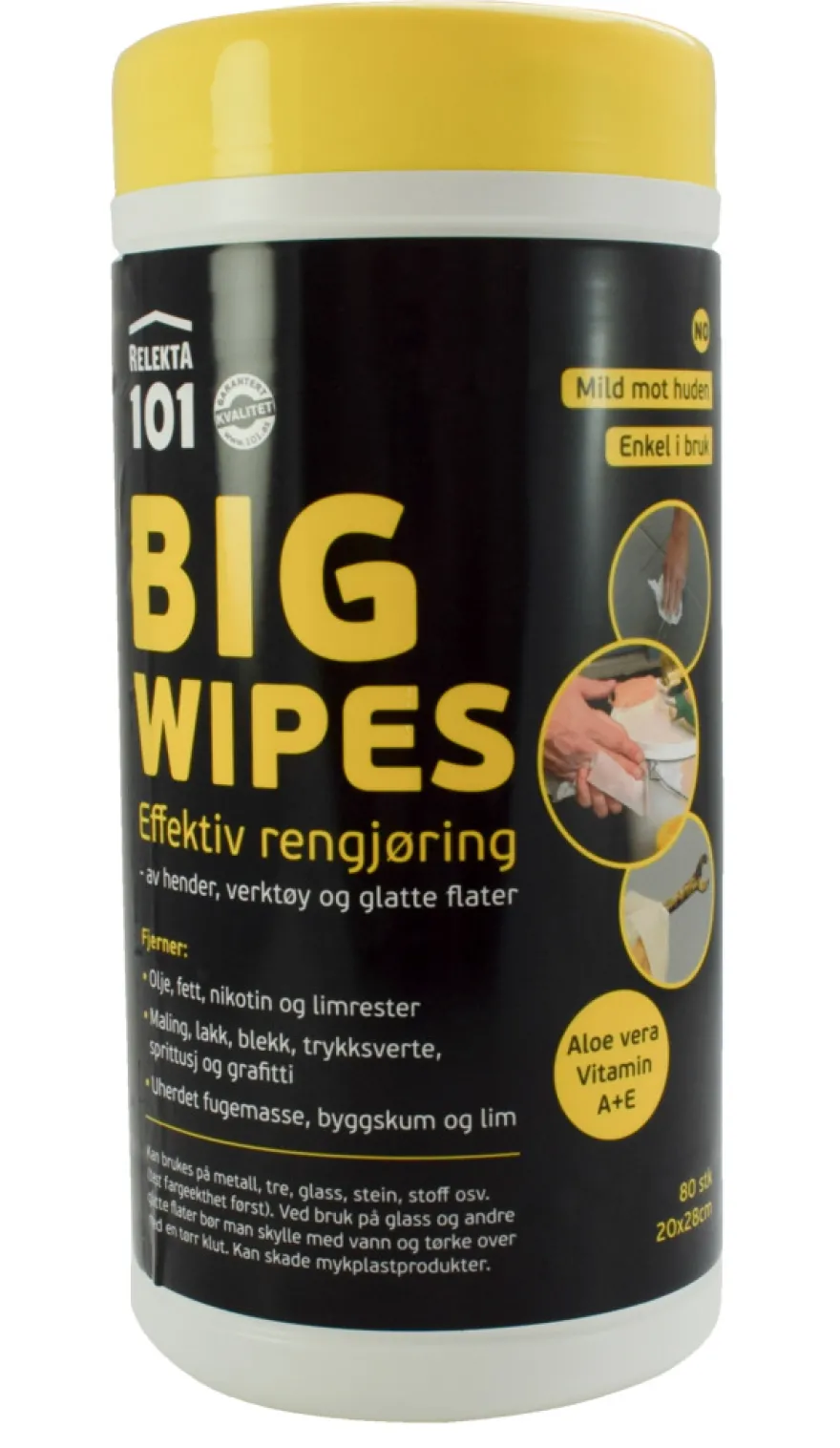 Rengjøringskluter Big Wipes 80 stk.