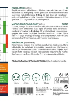Ringblomst "Orange"