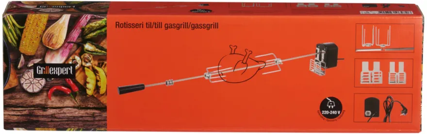 Rotisseri til gassgrill 95 cm universalt
