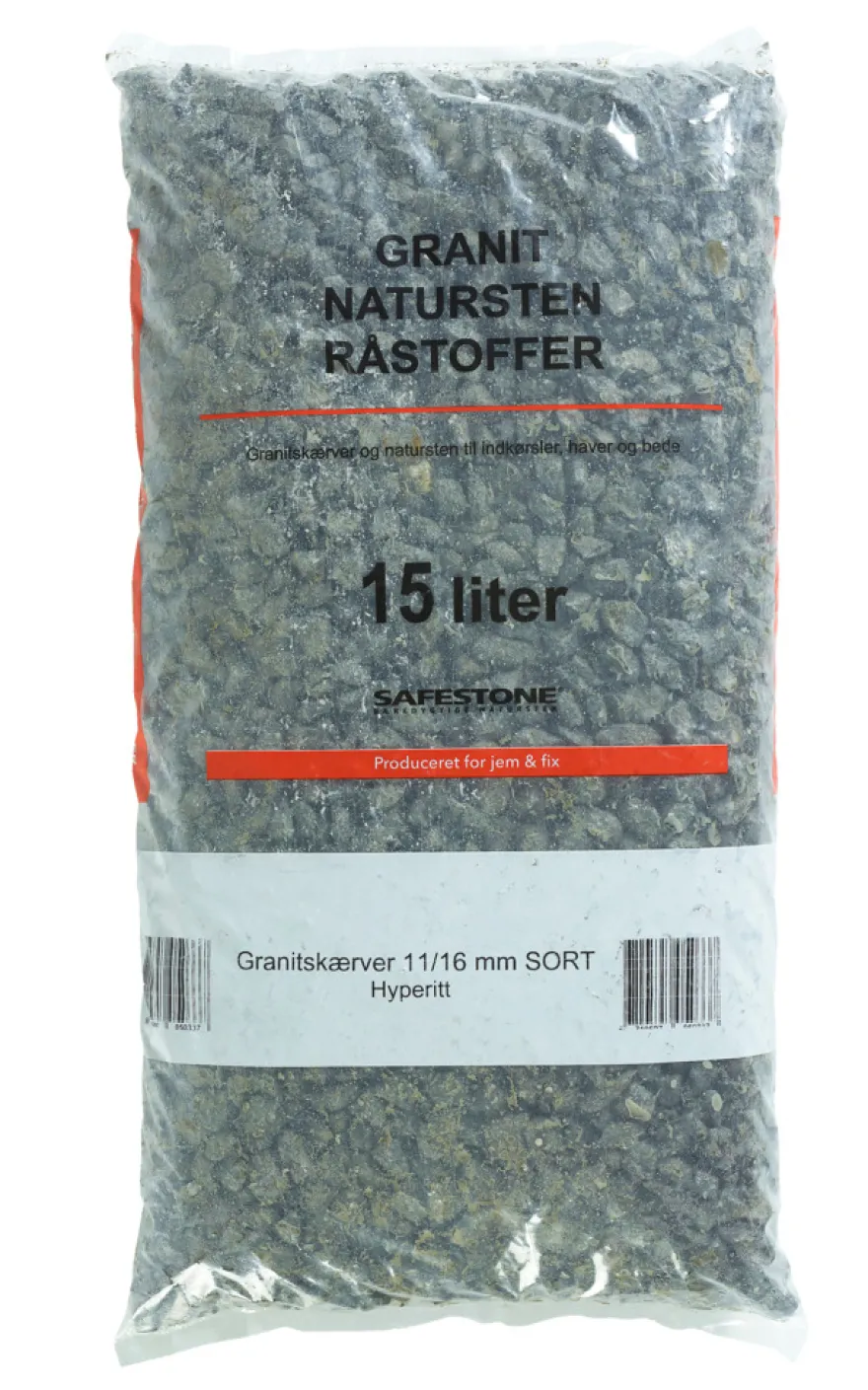 Safestone dekorstein 25 kg - Sortkoks Hyperit