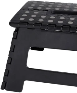 Sammenleggbar krakk svart 32 x 25 x 22 cm