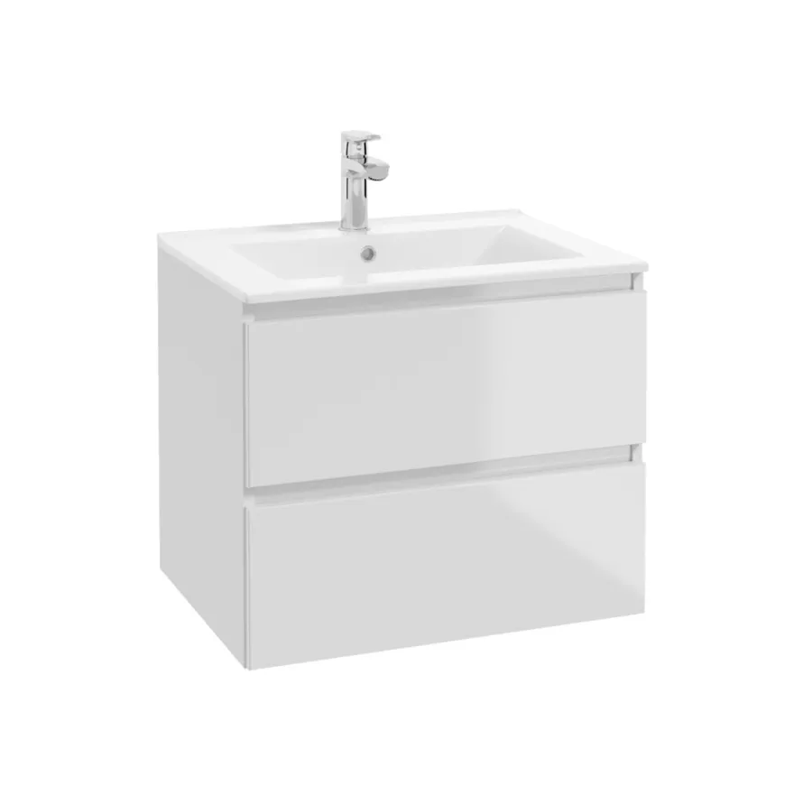 Servantskap Deluxe 60 cm blank hvit - REN