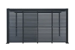 Sidepanel med justerbare lameller til pergola 4 meter - Outfit