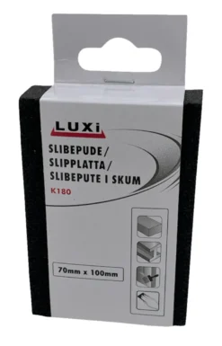 Slipesvamp korn 180, 70x100 mm - Luxi