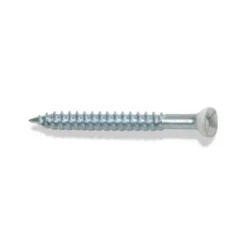 Sokkelskrue 3,9 x 57 mm - hvit
