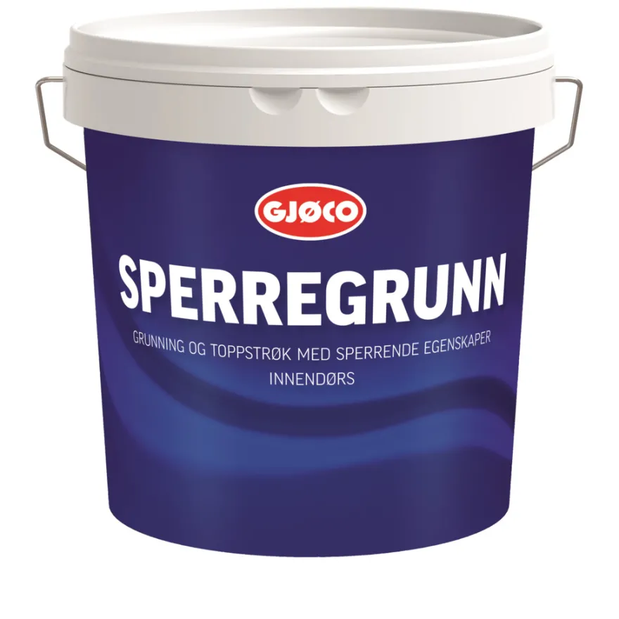 Sperregrunn hvit base 2,7 liter - Gjøco