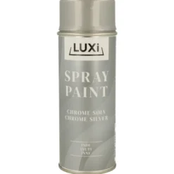Spraymaling chrome sølv blank 400 ml - Luxi