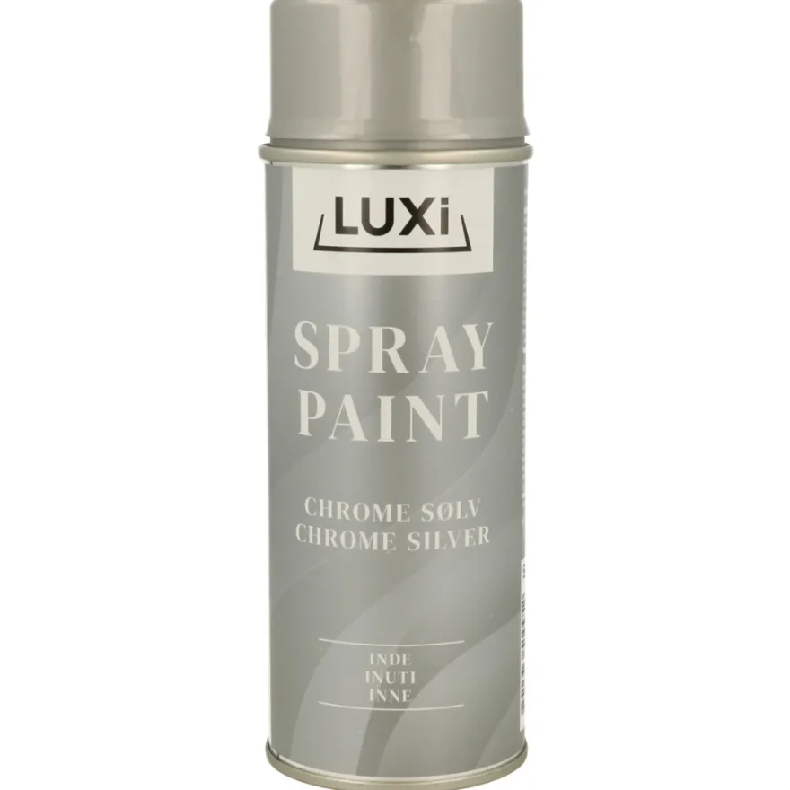 Spraymaling chrome sølv blank 400 ml - Luxi