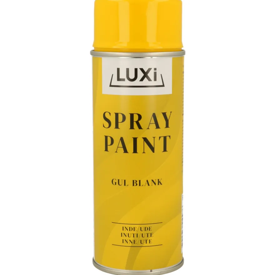 Spraymaling gul blank 400 ml - Luxi