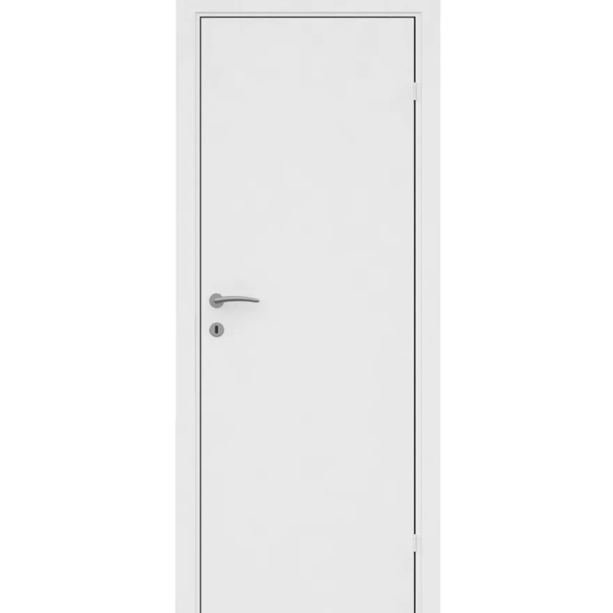 Stabil hvitmalt dør - 72,5 x 204 cm