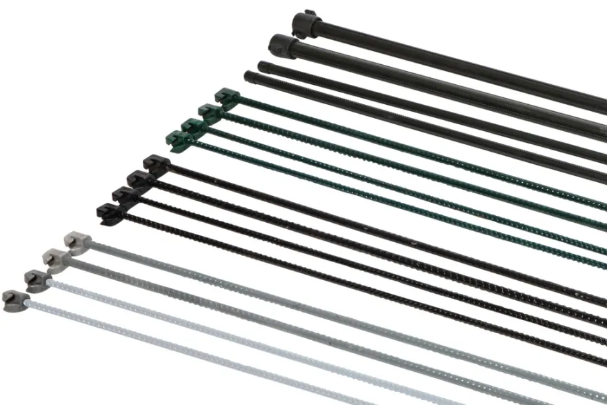 Stagstolpe svart Ø8 mm x 110 cm