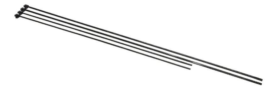 Stagstolpe svart Ø8 mm x 110 cm
