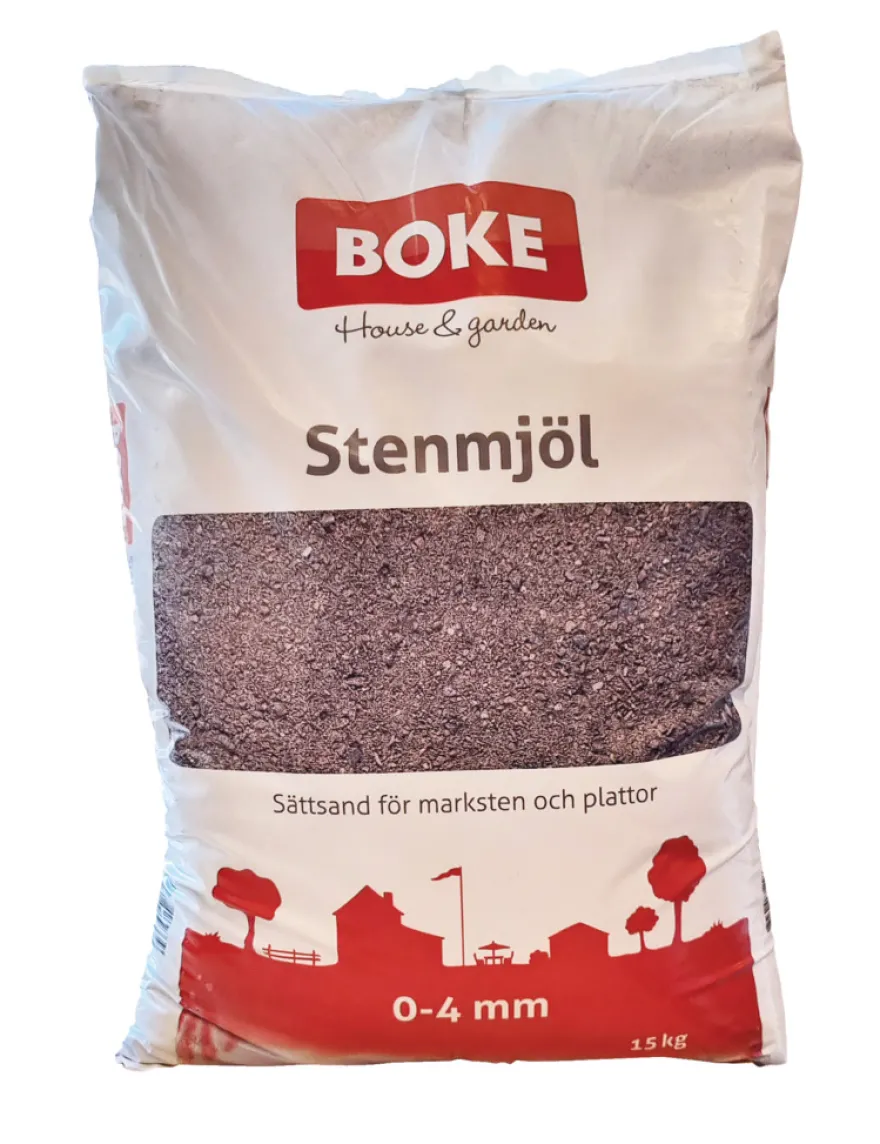 Steinmel 0-4 mm grå 15 kg