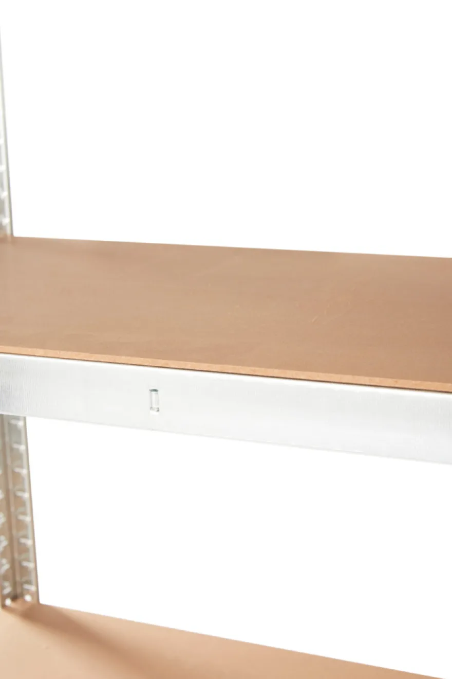 Stålreol galvanisert m/5 hyller - 90 x 180 x 45 cm