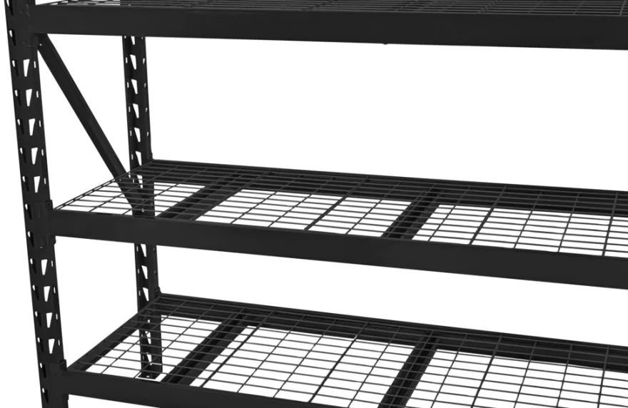 Stålreol 4 hyller svart 196 x 183 x 61 cm - Probuilder