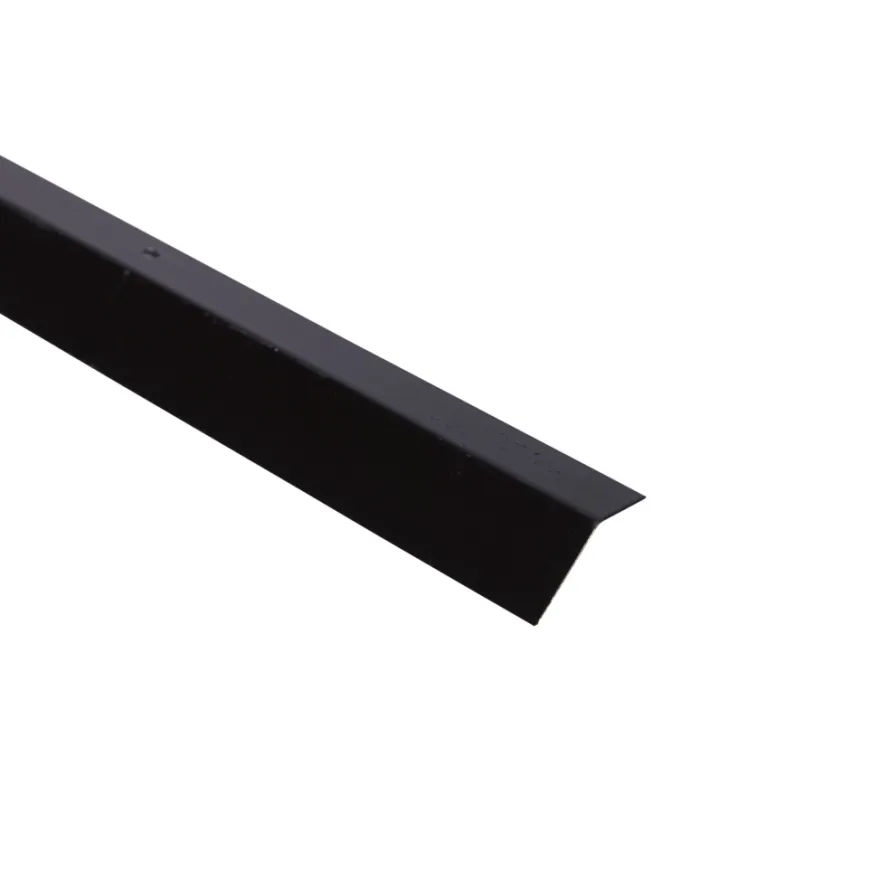 Svart profil med sneglekant 120 cm