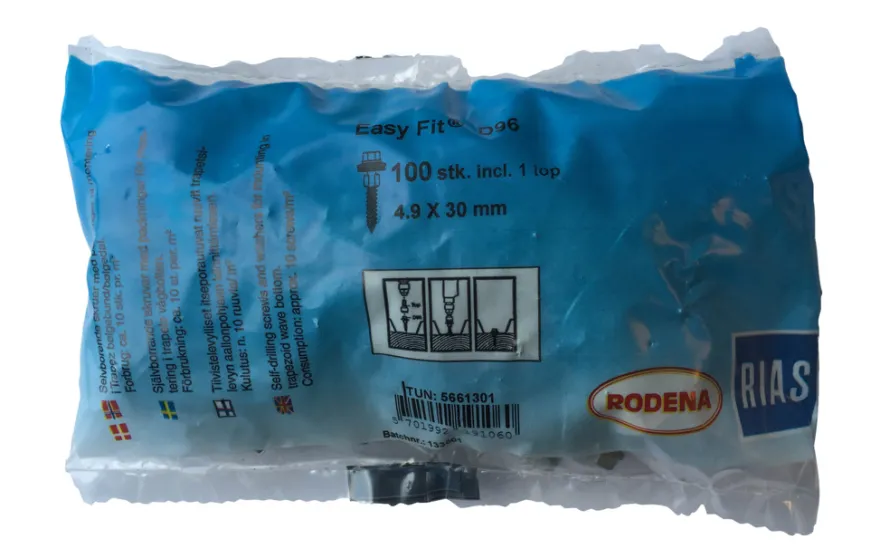 Takskruer EasyFit D96 100 stk. 4,9 x 30 mm