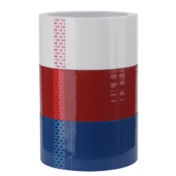 Tape hvit/rød/blå 50 mm x 66 meter 3-pk.