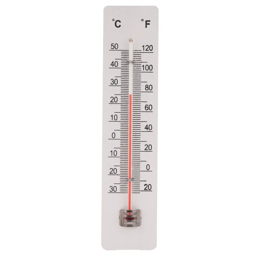 Termometer inne/ute hvitt