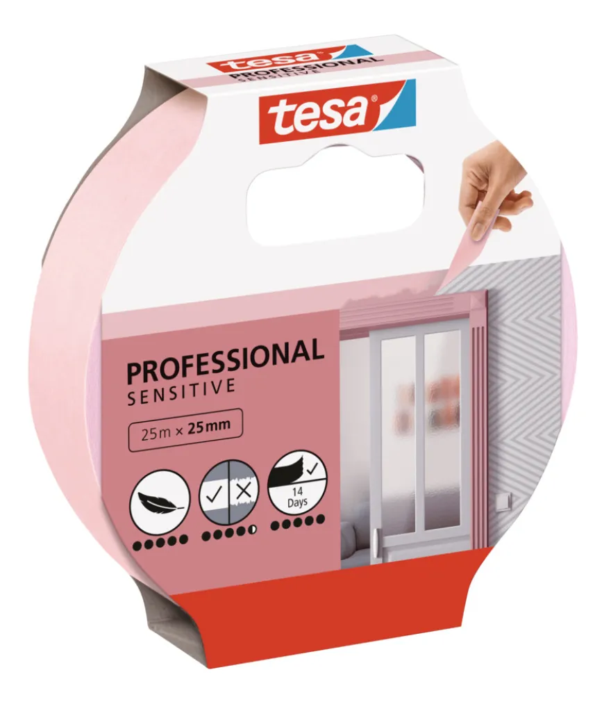 Tesa Maskeringstape Professional Sensitive 25 mm x 25 meter
