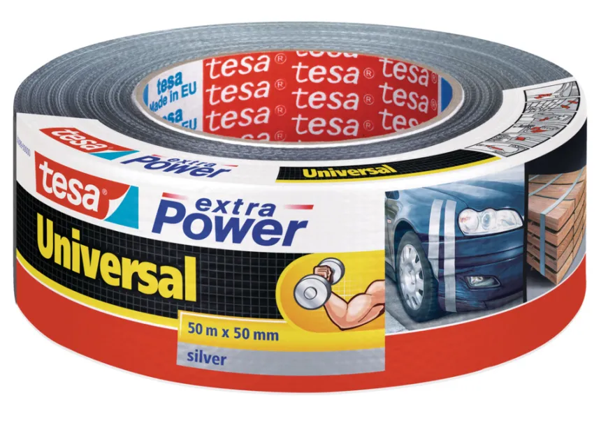 Tesa Universal gaffatape sølv 50 mm x 50 meter