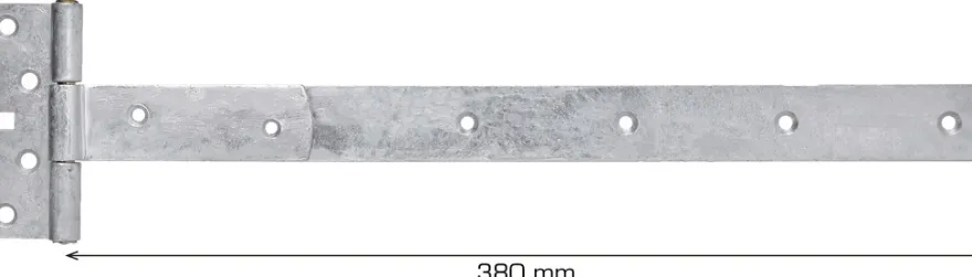 T-hengsel galvanisert 380 mm