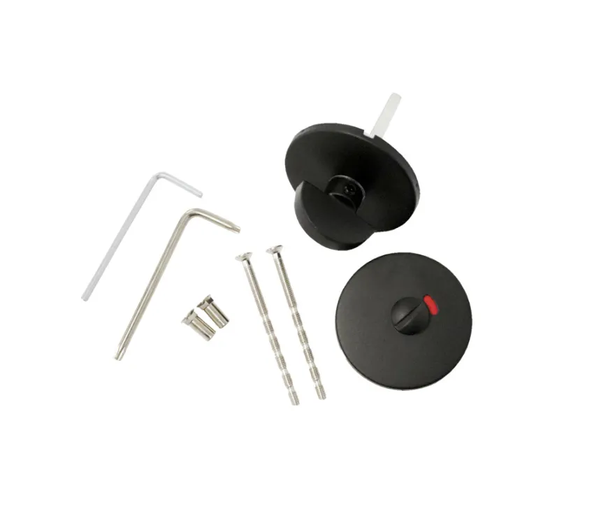 Toalettbeslag Ø50 mm matt svart