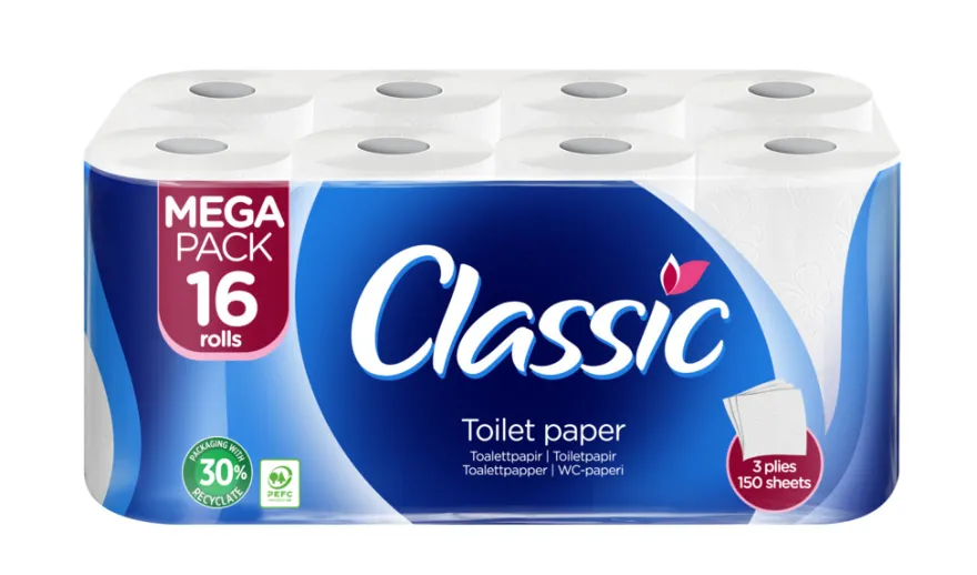 Toalettpapir 16 ruller - Classic