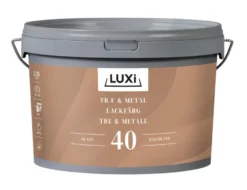 Tre- & metallmaling vannbasert RAL 9010 2,5 l - Luxi