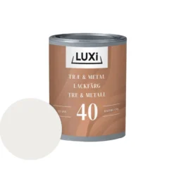 Tre- & metallmaling vannbasert RAL 9010 0,75 l - Luxi