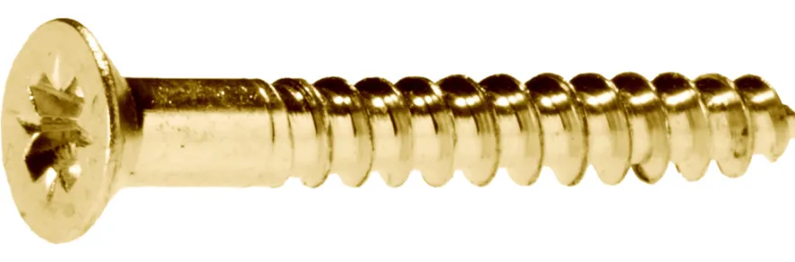 Treskrue messing TKFX 3,5 x 30 mm - 20 stk.