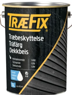 Træfix dekkbeis vannbasert steingrå 5 liter