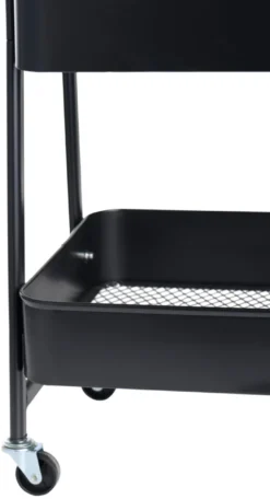 Trillebord med 3 hyller svart 44 x 30 x 79 cm - DAY