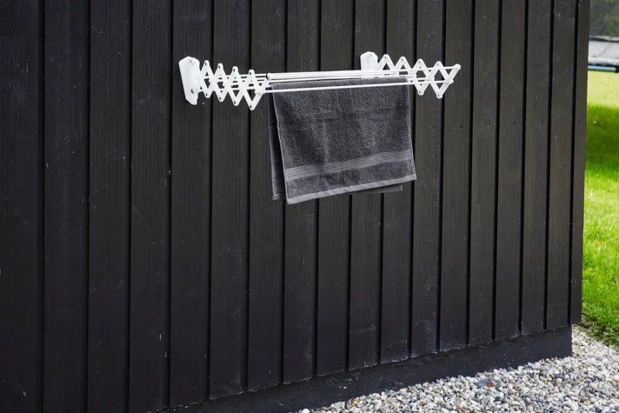 Tørkestativ vegghengt 4,8 meter