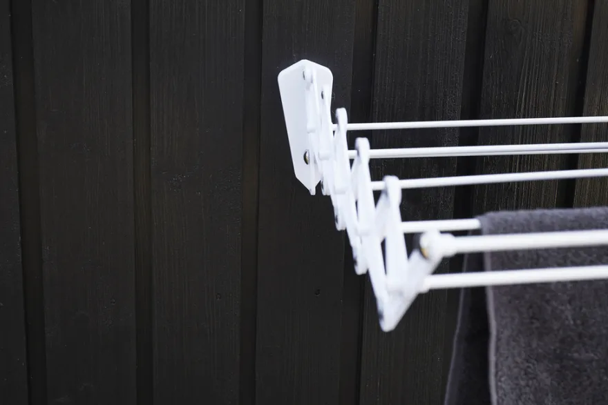 Tørkestativ vegghengt 4,8 meter