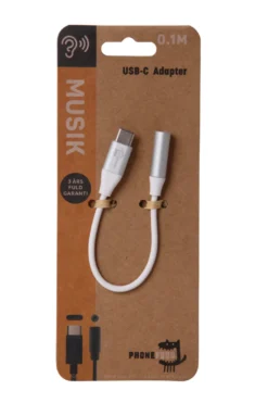 USB-C til jackplugg-adapter