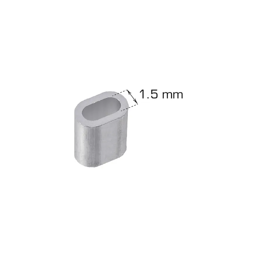 Vaierlås 1,5 mm 5 stk.
