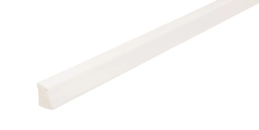 Vaskelist plast hvit – 15 x 22 x 3000 mm