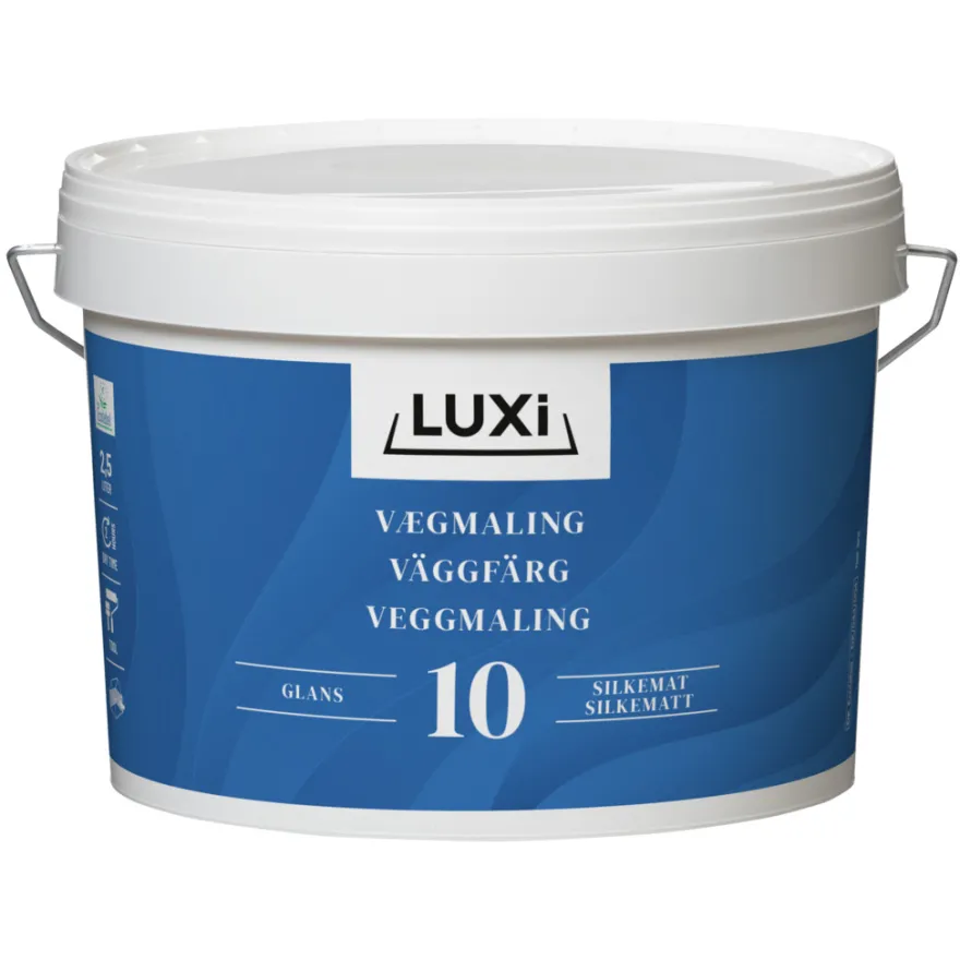 Veggmaling glans 10 sennep 2,5 liter - Luxi