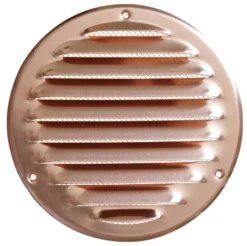 Ventilrist med netting Ø165 mm - metall kobber