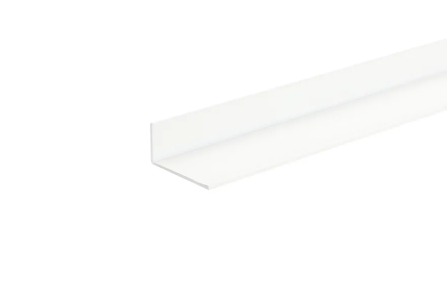 Vinkellist hvit - 25 x 25 mm x 1 meter